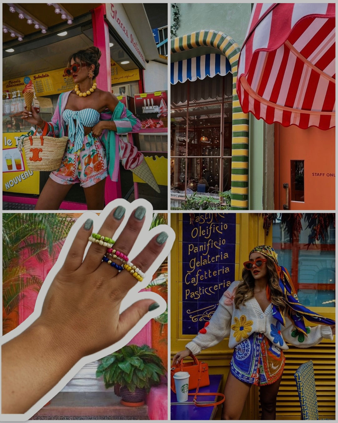 Colorful Rings (set of 3)