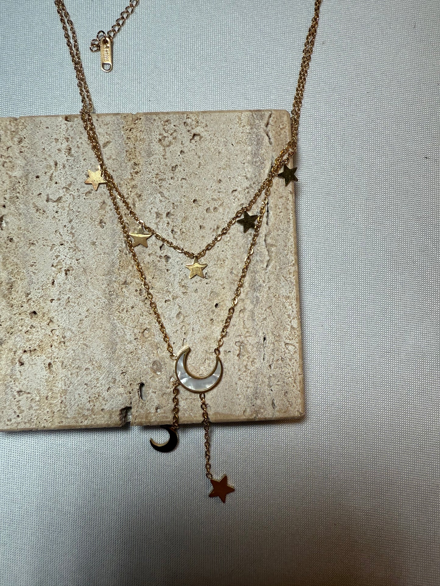 Eclipse layered necklace